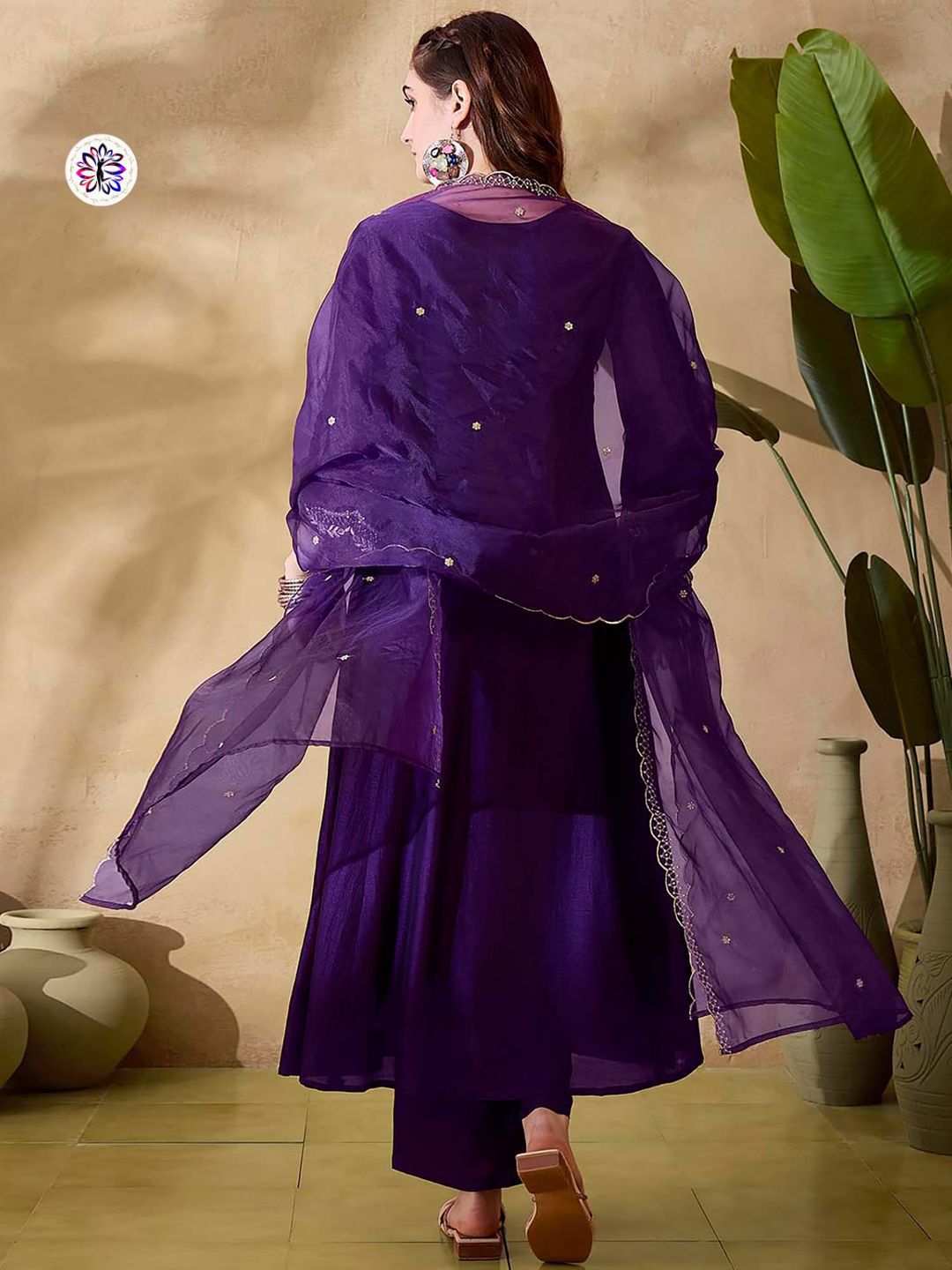 Purple kurta set