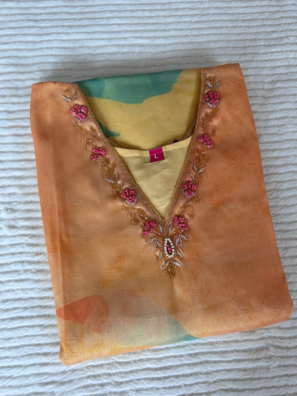 Ethnic Motifs Printed Straight Kurta With Trousers & Dupatta