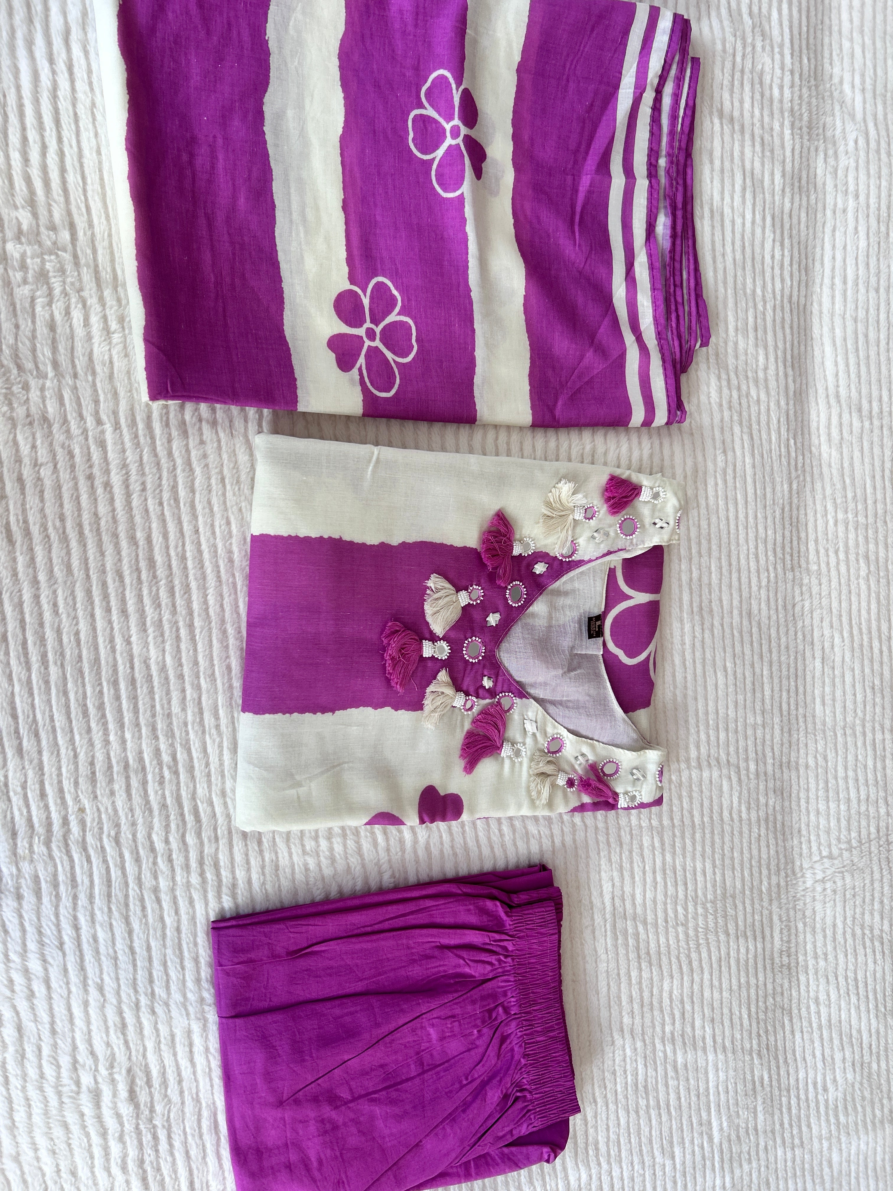 Printed cotton kurta sets