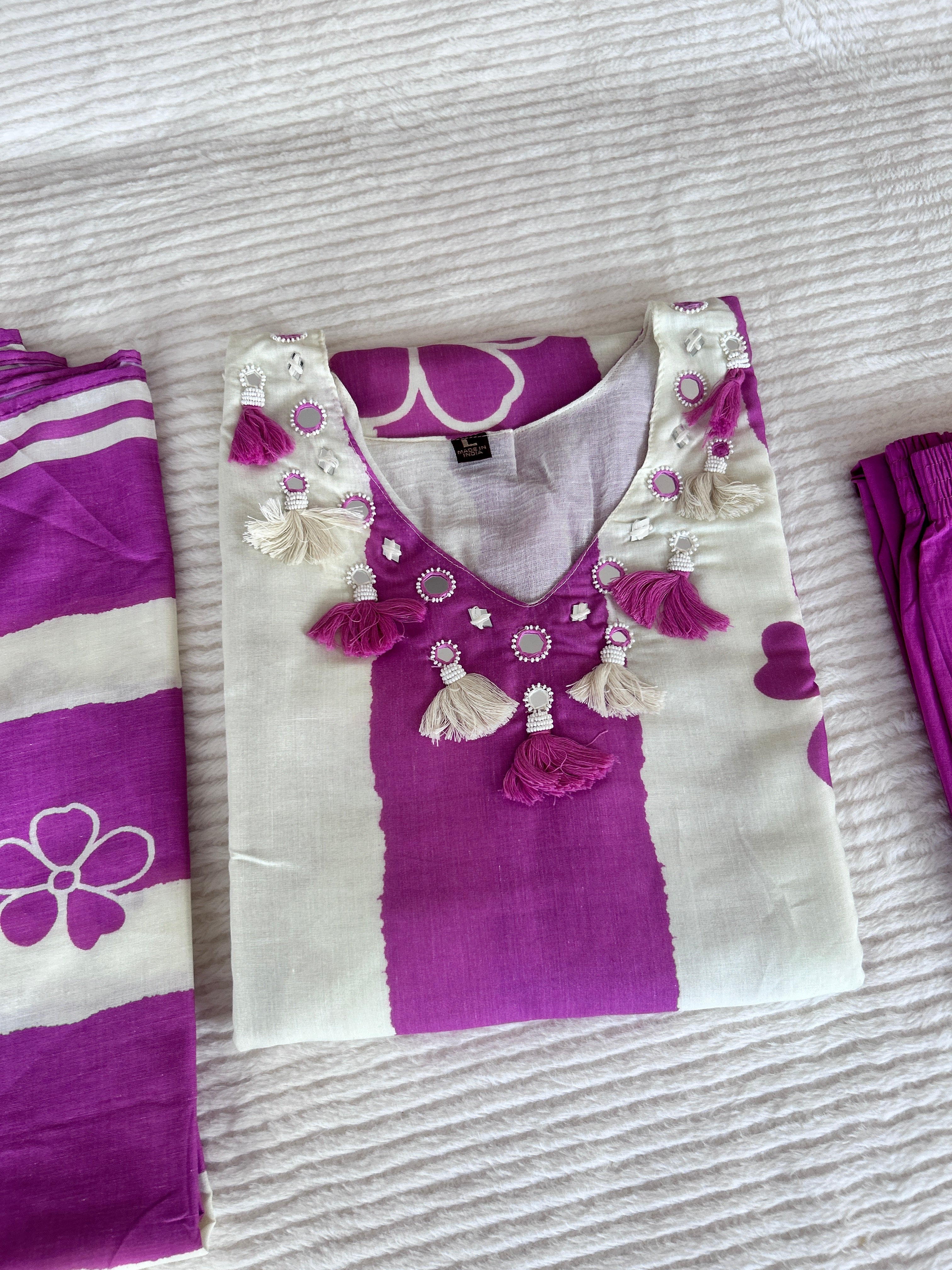 Printed cotton kurta sets