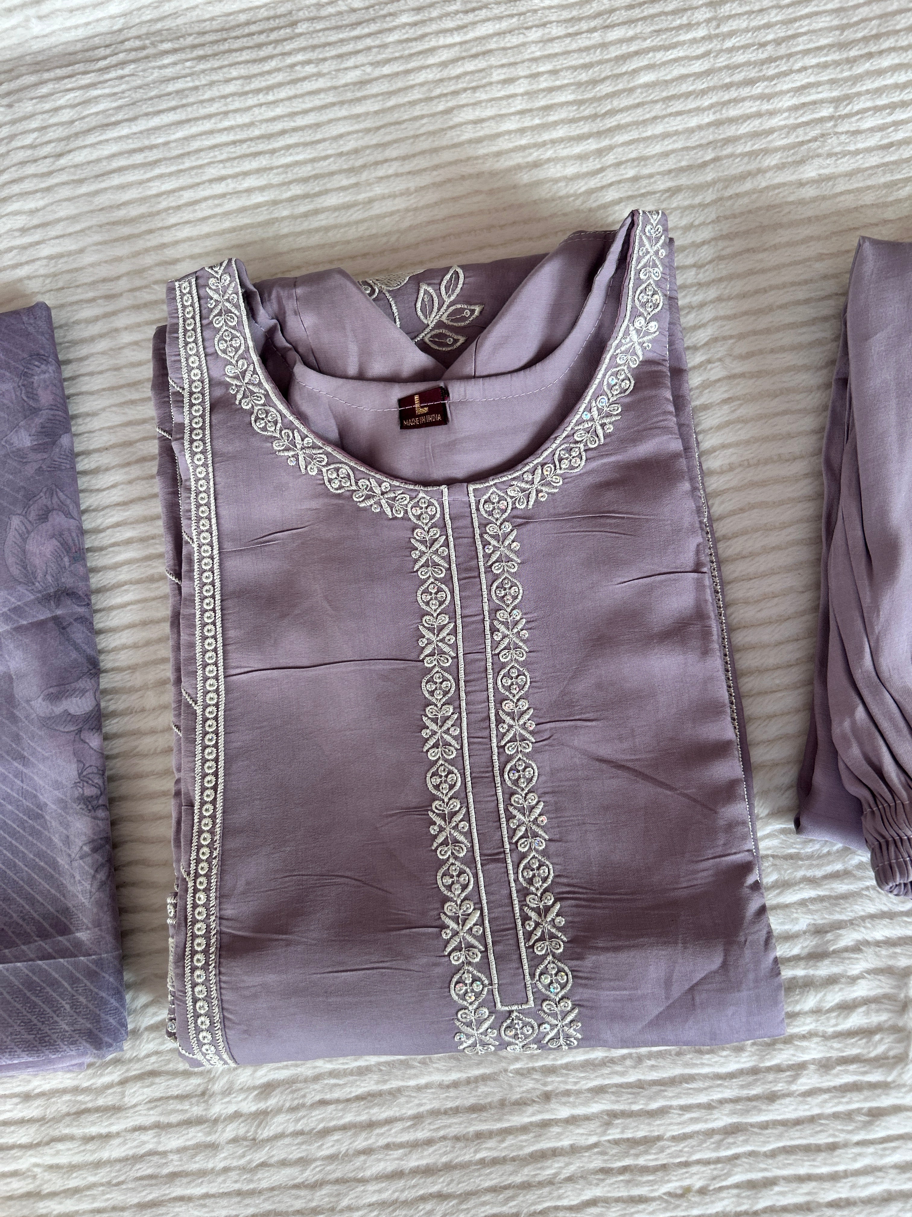 Purple Kurta Set