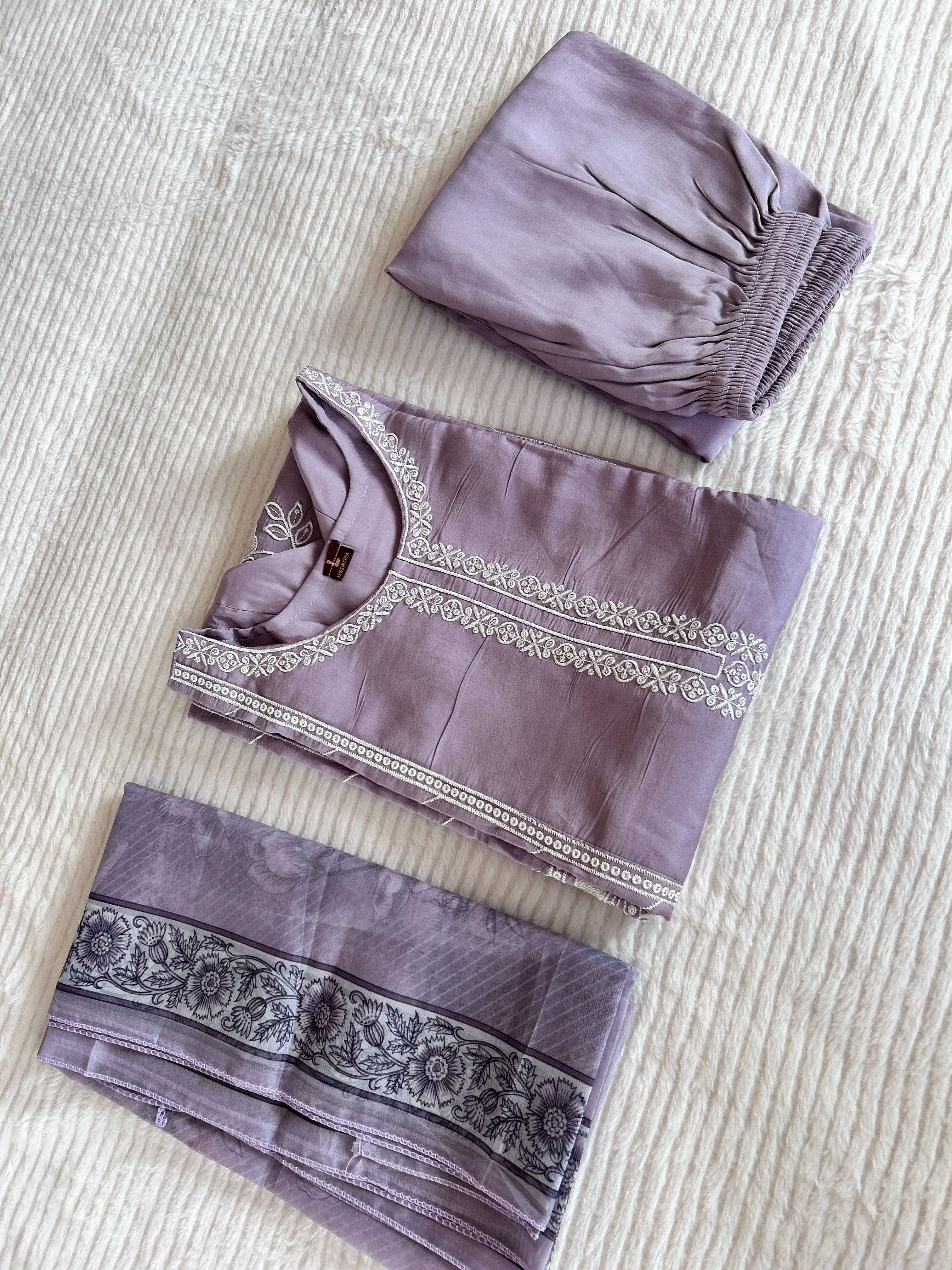 Purple Kurta Set