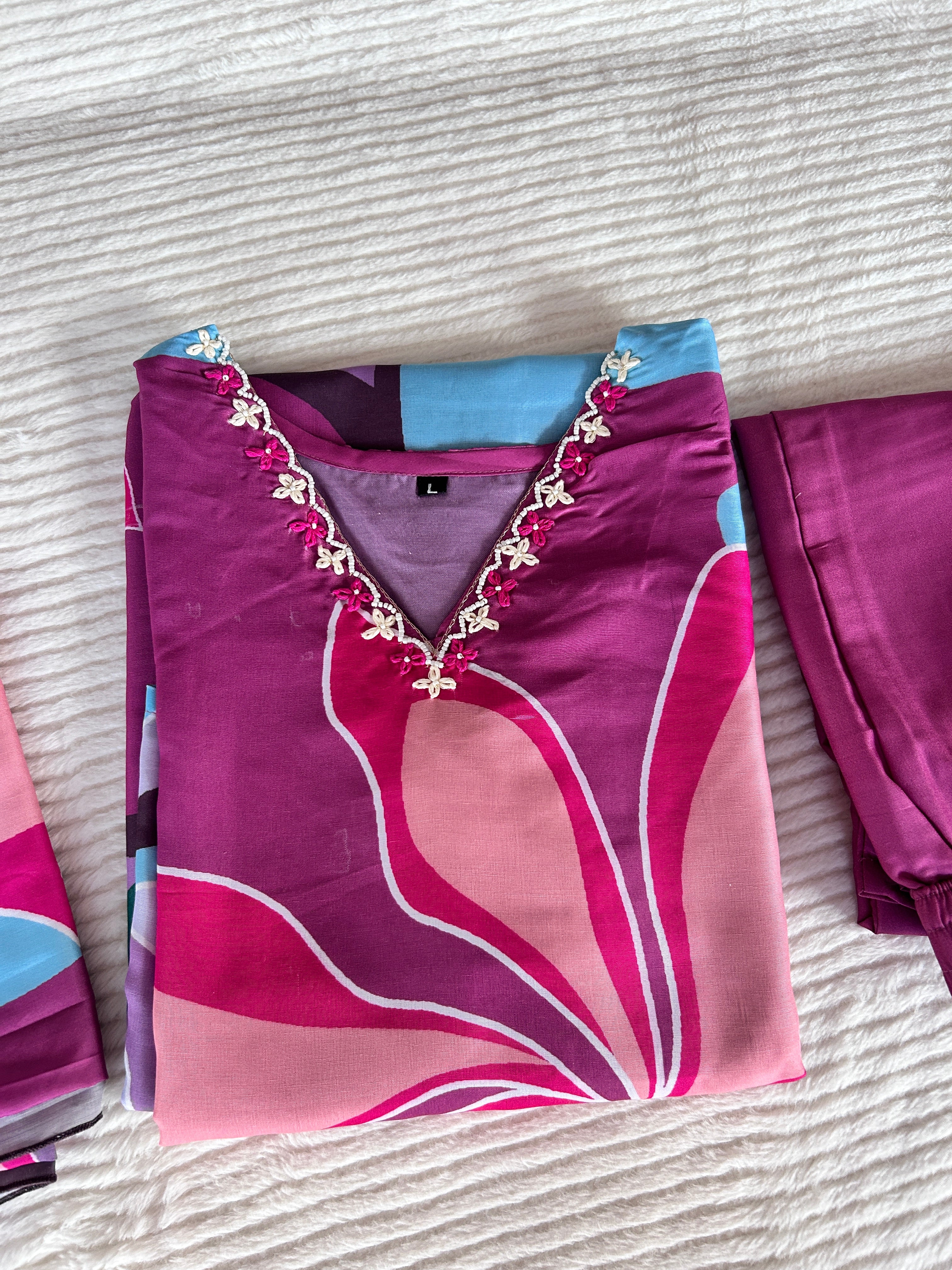 Floral printed kurta set