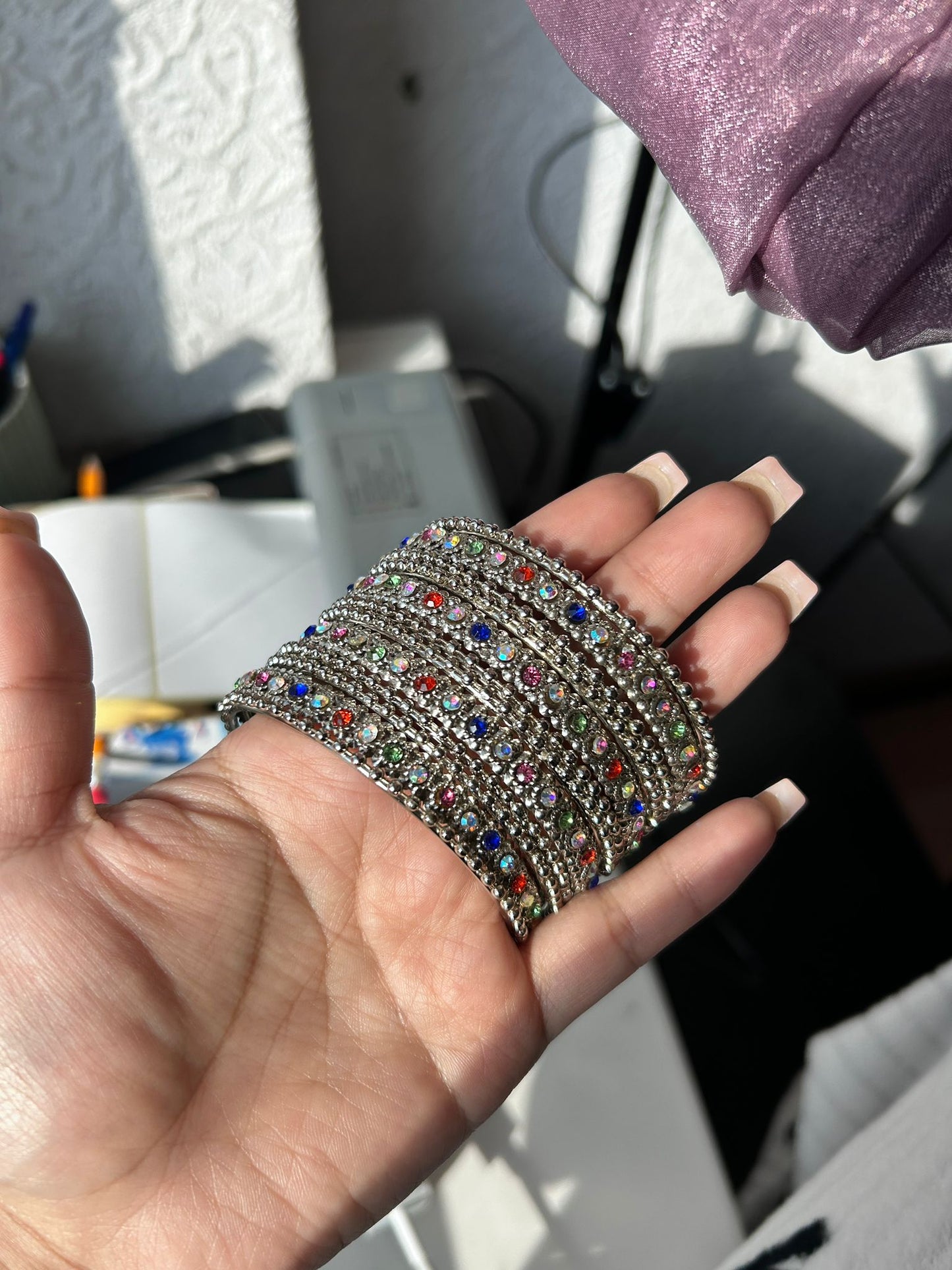 Oxidizes bangles set