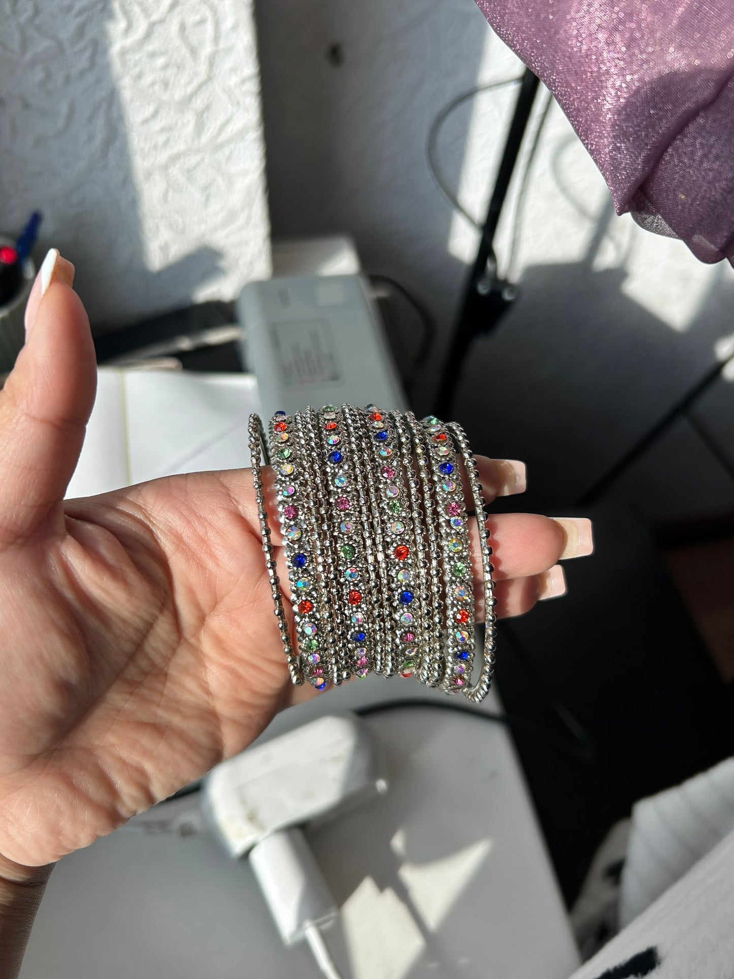 Oxidizes bangles set