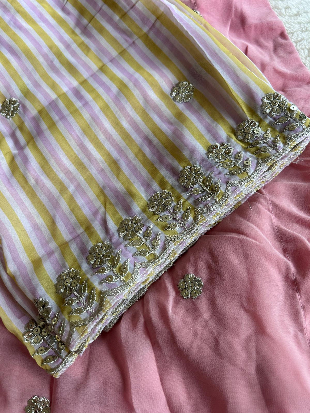 Pink Anarkali Kurta Set