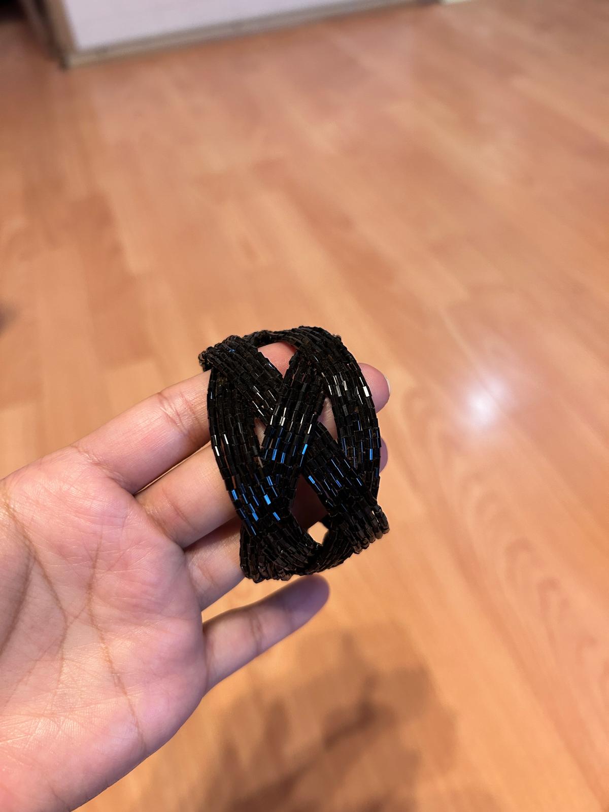 Embroidered bracelet
