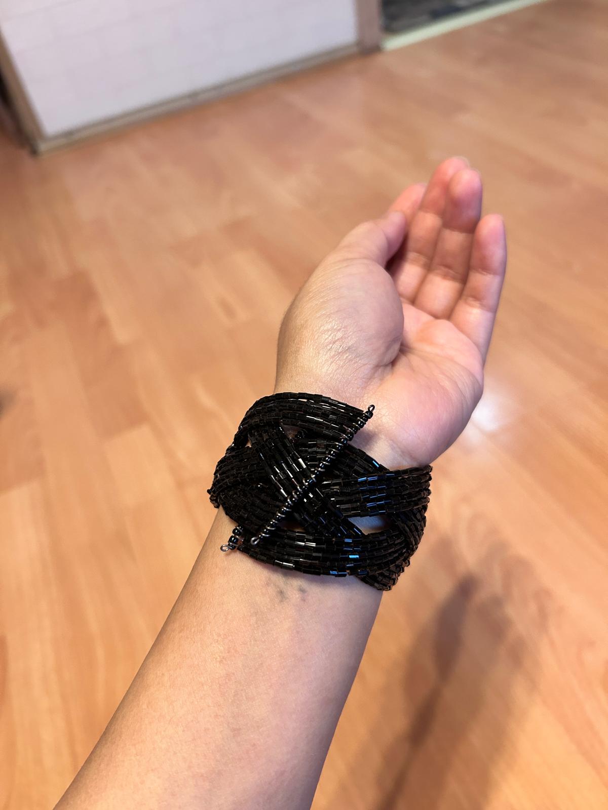 Embroidered bracelet