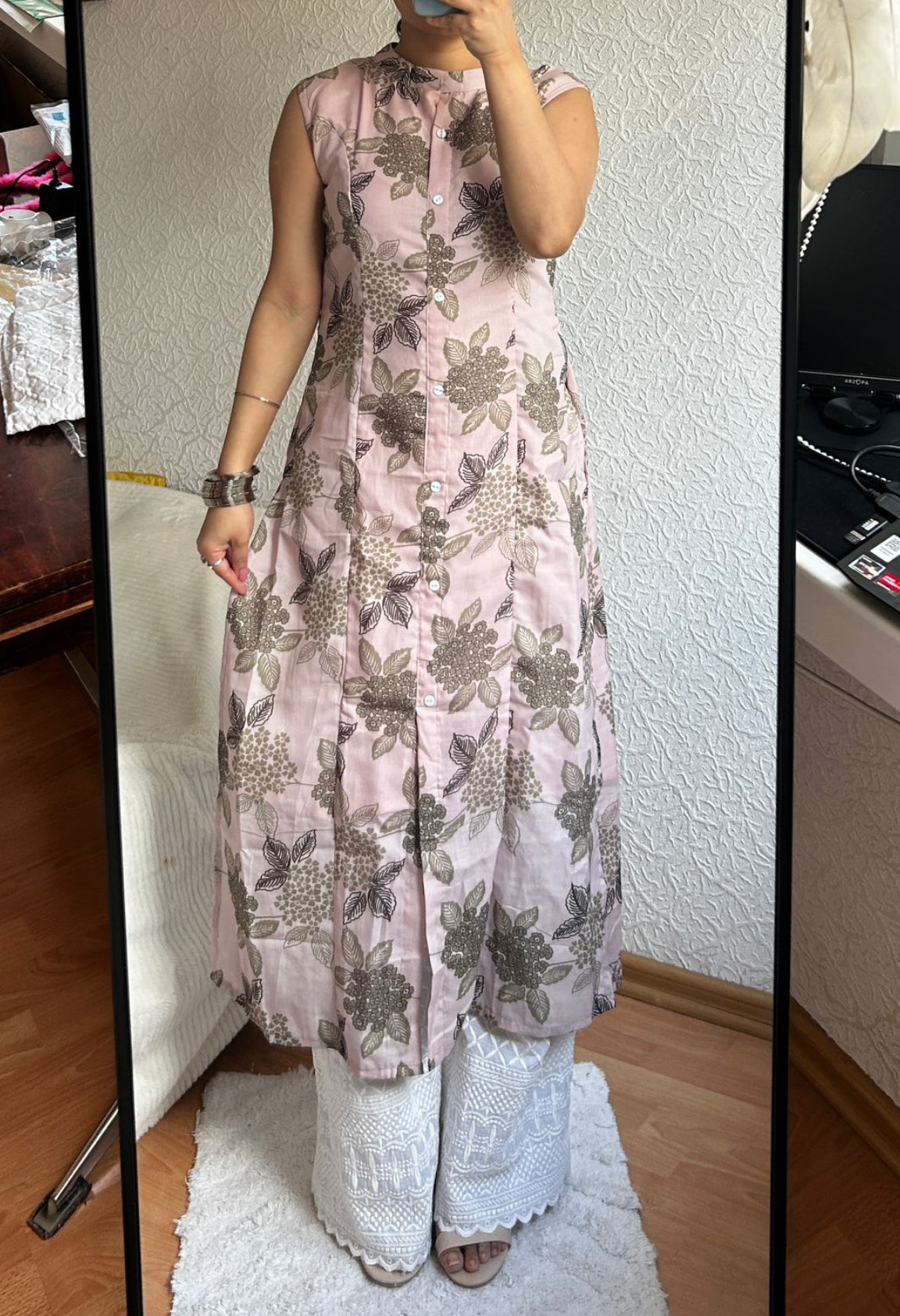 Women Printed Kurti Plazzo Set