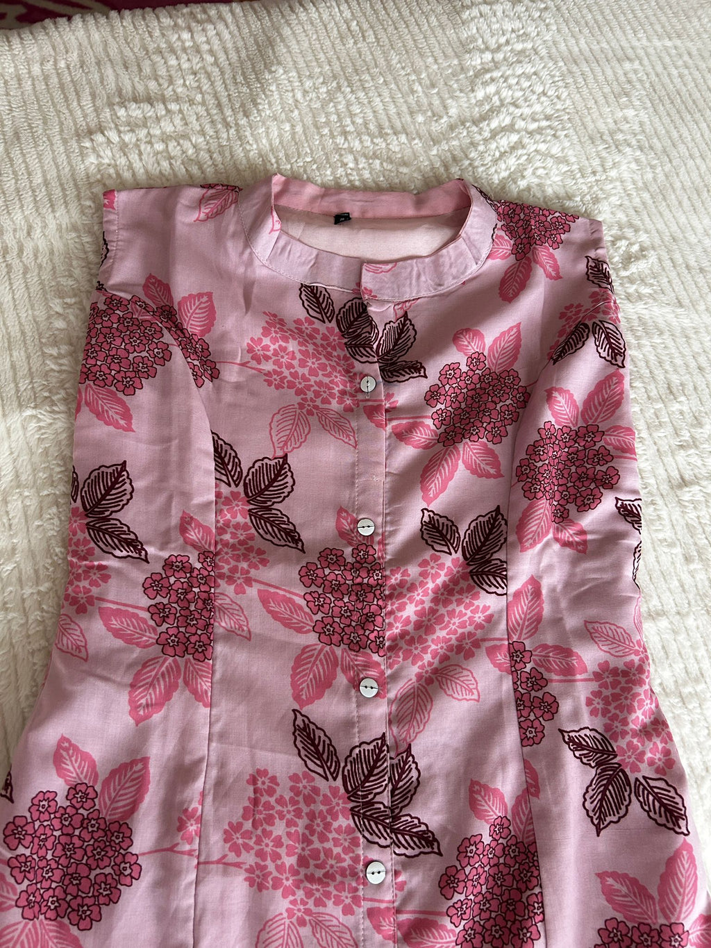 Floral Printed Cotton Straight Kurta with Plazzos