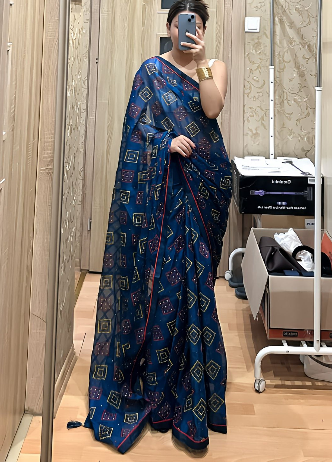 Organza saree